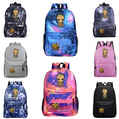 Kids I Am Groot Galaxy Backpack Rucksack Student Shoulder Handbag Travel Bag AU • $19.99
