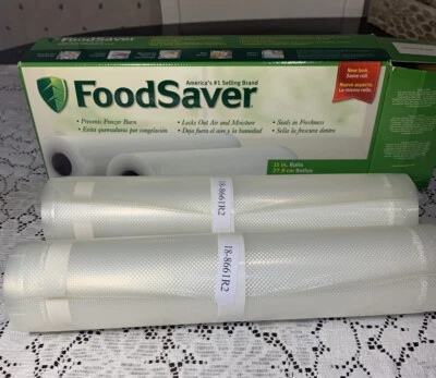 $16.95 • Buy Foodsaver Vacuum Packaging 2 Rolls 11 In. X 18 Ft. Open Box See Description