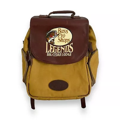 Bob Timberlake Backpack Bass Pro Shops Backpack Heavy Duty Expandable Leather • $100