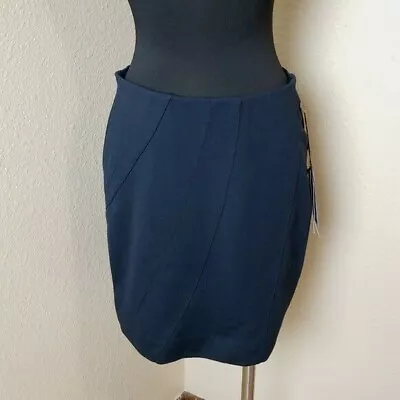 New Simply Vera Wang Navy Blue Ponte Pencil Skirt Size PS  • $19.66