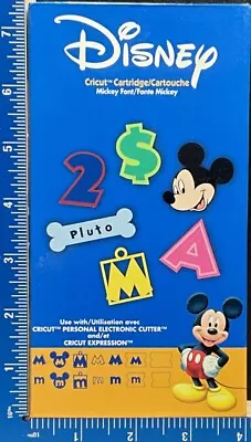 Cricut Disney Mickey Font Alphabet Numbers Cartridge Complete W/ Manual Overlay • $9.99