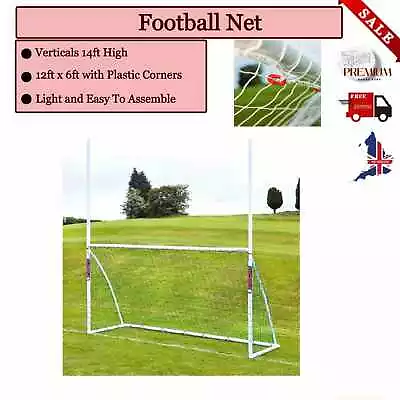 £242.97 • Buy Football Rugby Goal Post With Net 14ft Exercise Practise Outside Sport Training