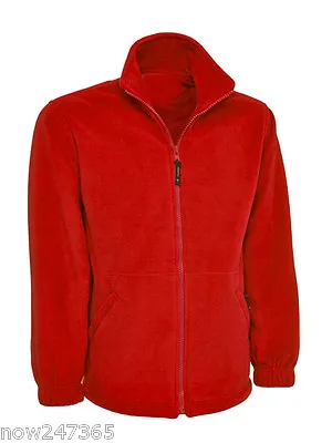 Ladies Loose Fit Plain Fleece Jacket Size 10 To 28 Plus Unisex NEW *UK STOCK* • £16.95