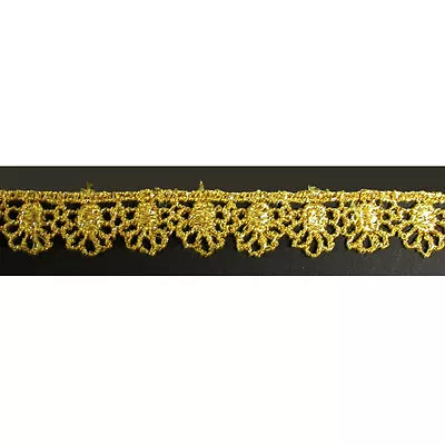 Venise Lace 1/2  (13mm) Metallic Gold 10 Yards • $15.25