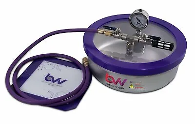 BVV Best Value Vacs 1 Gallon Flat Stainless Steel Vacuum Chamber • $128