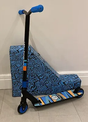 TBF Two Bare Feet Wedge Scooter Blue Black Stunt Scooter Boxed Not Micro • £25