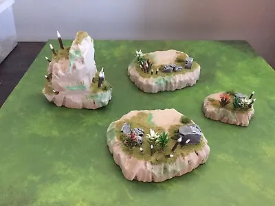Wargame Scenery. Terrain. Orc Swamp Rocks. 4 Piece Set. Age Of Sigmar • $34.30