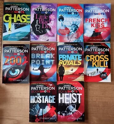 $56.90 • Buy 10 X James Patterson, Bundle Of Book Shots, Paperbacks, L17