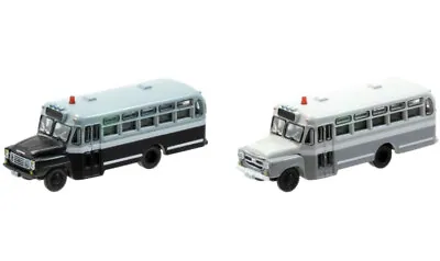 N Scale Tomytec Police Bus Set C Isuzu BXD 30 Miniature Car Scenery Layout NIB • $44.99