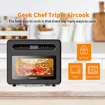 Geek Chef Steam Air Fryer Toast Oven Combo 26QT Steam Convection Oven Countertop • $259.99