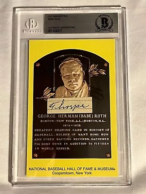 Babe Ruth Cut Handwriting BAS PSA/DNA THORPE Checkbook • $2500