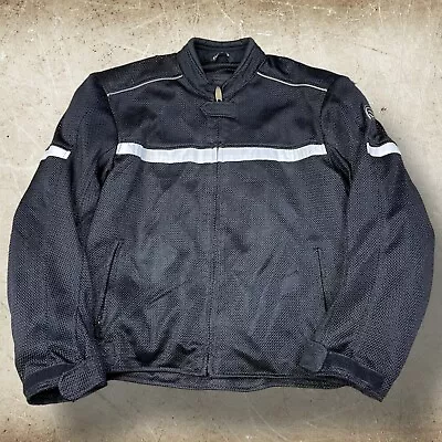 Men's Fulmer Motorcycle Riding Jacket Armor & Removable Liner Size XL Black • $48.99