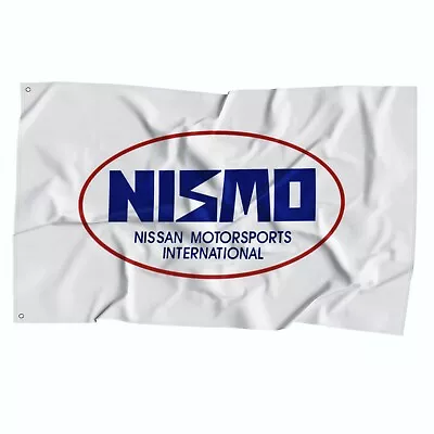 NISMO Vintage White Flag  (3x5 Ft) Japanese Nissan Motorsport Car Racing • $18.99