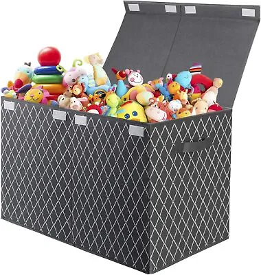 VERONLY Toy Storage Boxes For Boys Large Kids Chest Foldable Fabric Storage Box • £26.99