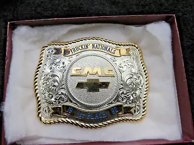 Truckin Nationals GMC Chevrolet Chevy GM Truck Show 90s NOS Vintage Belt Buckle • $89