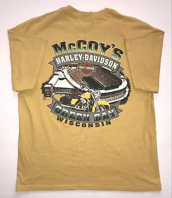 VTG 09’ HARLEY-DAVIDSON Men’s Large “Green Bay” Graphic Short Sleeve T-Shirt Y2K • $34.50