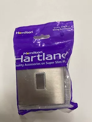 Hamilton Hartland 74cdpnss-w Cfx Satin Steel 1g 20a Dp Rocker And Neon • £38