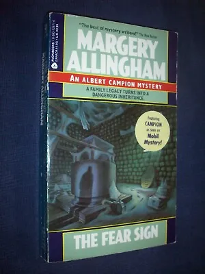 Fear Sign Margery Allingham Book Albert Campion Detective Novel US Edition 1989 • £7.99