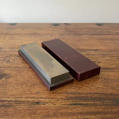 Vintage Boxed Carpentry Sharpening Oilstone / Stone; Medium. • $18.65