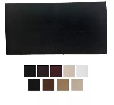 Plain Leather & Crush Velvet  Divan Headboard Quality Best Single Size (36 X20 ) • £28.99