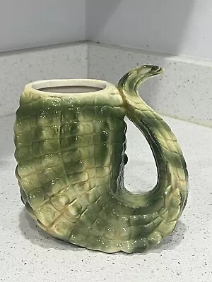 Vintage Alligator Mug Ceramic 3D Florida Gator Souvenir Hidden Head Gift Unique • $15