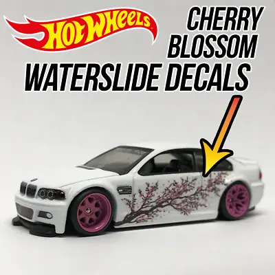 1/64 Scale SAKURA CHERRY BLOSSOM Tree WaterSlide White Toner Decals Hot Wheel • $4.99