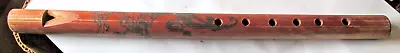 Vintage Hand Made & Decorated Wood Flute 12 1/2  X 7/8  Used • $12