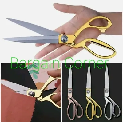 Tailoring Scissor Sewing Cloth Leather Fabric Paper Cutting Sharp Shear Scissors • £2.98