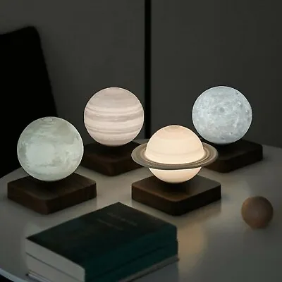 Levitating Moon Lamp 3D Galaxy Planet Lamp Floating Bedside Lamp +Touch Base USA • $89.99