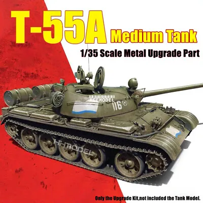 1/35 Russian Medium Tank T-55A Metal Track/Gun Barrel Detail-up Part For Tamiya • $9.95