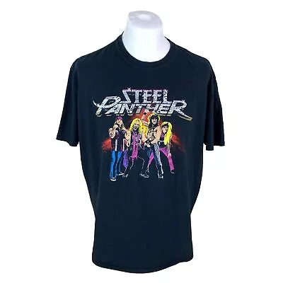 Steel Panther T Shirt 2016 Tour T Shirt Black XXL Rock Band Concert T Shirt Tee • $28.01