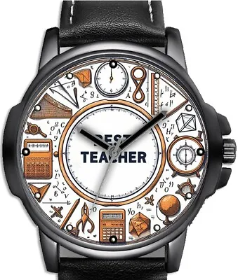 BEST TEACHER Maths Algebra Geometry Art Unique Gift Beautiful Wrist Watch • $58.98