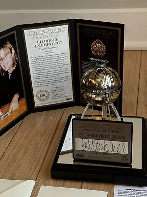 Master Replicas Star Wars Carrie Fisher Signature Edition Thermal Detonator • $3500