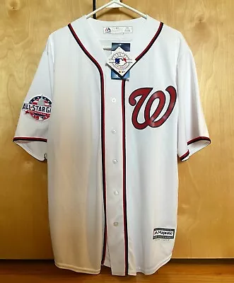 Washington Nationals Mlb Majestic Cool Base 2018 All Star Game White Jersey Nwt • $89.99