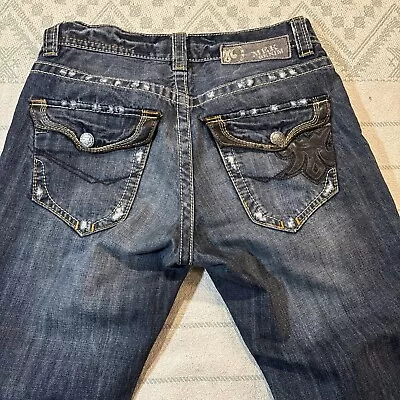 MEK Selvedge Jeans Dusseldorf Straight Button Fly Flap Pockets 30x31 Distressed • $29.95