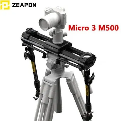 Zeapon Micro3 M500 Double Distance Camera Slider 23.3  12KG For DSLR + Motor • $887.26