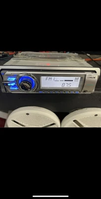 $49 • Buy Sony Cdx-m60ui Marine Stereo Head Unit Boat Radio AUX Receiver Deck CD USB