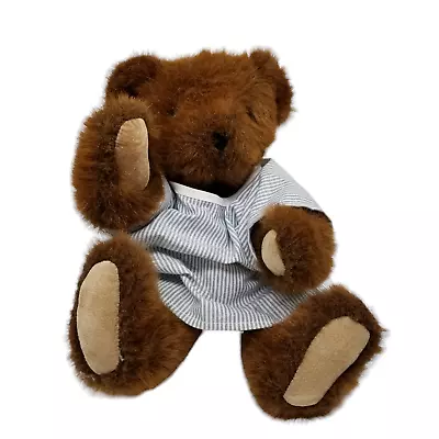 Vtg Vermont Teddy Bear Stuffed Animal Plush Get Well Soon Gown Jointed 16  • $10.39