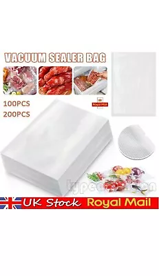 Vacuum Sealer Bags Rolls Extra Large Food Seal Storage Bags Textured Embossed UK • £5.50