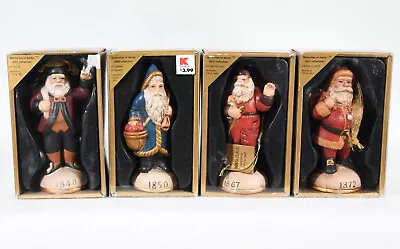 Kmart Memories Of Santa 4 Ornaments 1840-1850-1867-1872 Original Box 4 1/4  Tall • $24.99