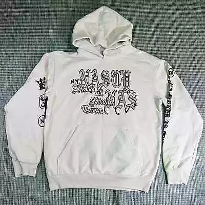 NAS State Of Mind Tour New York Pullover Hoodie Cream Men’s Sz L New • $159.97