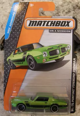 Matchbox 2013 '71 Pontiac Firebird Formula 1:64 Scale *new* • $4.99