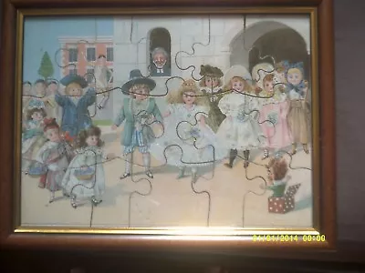 £19.99 • Buy Lot. 1 .antique Victorian Jigsaw, Framed And Ready To Hang