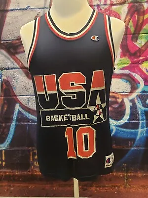 VTG Reggie Miller #10 Team USA Basketball Champion Jersey Size M 40 • $29.99