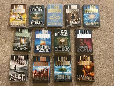 BRAND NEW Sealed Lot Of 13 Scientology/Dianetics L. Ron Hubbard Books • $45
