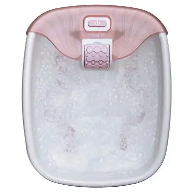 Bubble Bliss Deluxe Massaging Foot Spa With Heat Pink FB-52J • $22.79