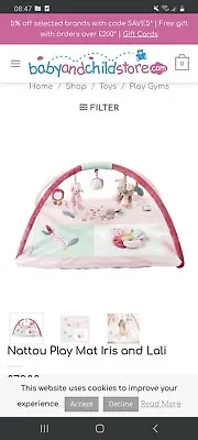 Nattou Playmat Pink Arch • £35