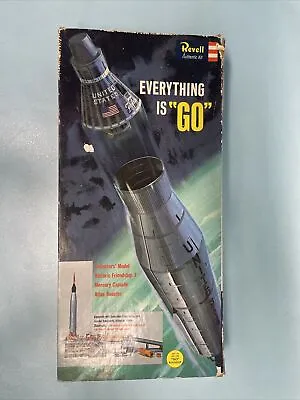 Vintage 1962 Revell Mercury Capsule And Atlas Booster Everything Is Go Model Kit • $59.99