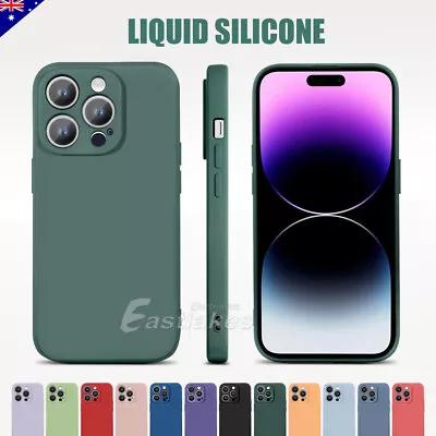 IPhone 15 14 13 12 11 Pro Max XS XR 8 7 Shockproof Silicone Case Cover For Apple • $7.95