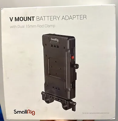 SmallRig V Mount Battery Adapter Plate With Dual 15mm Rod Clamp 3203 • $99.95